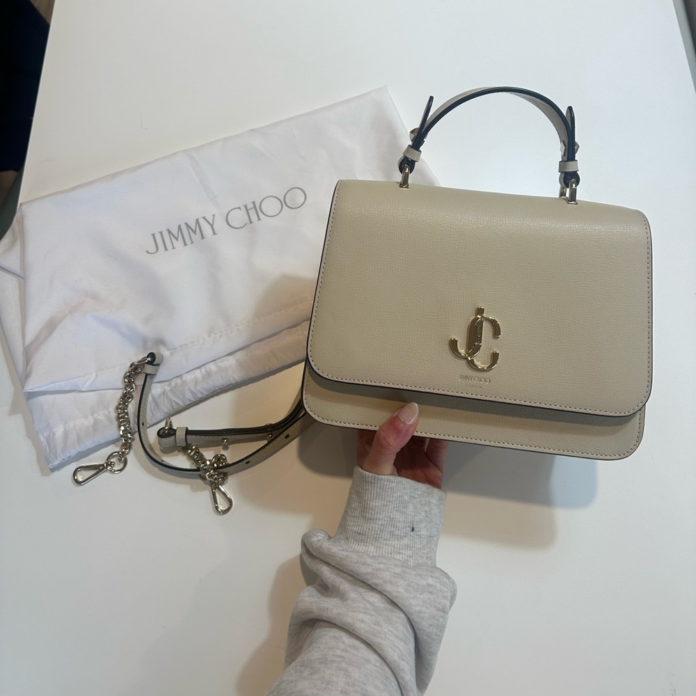 Jimmy Choo purse white leather